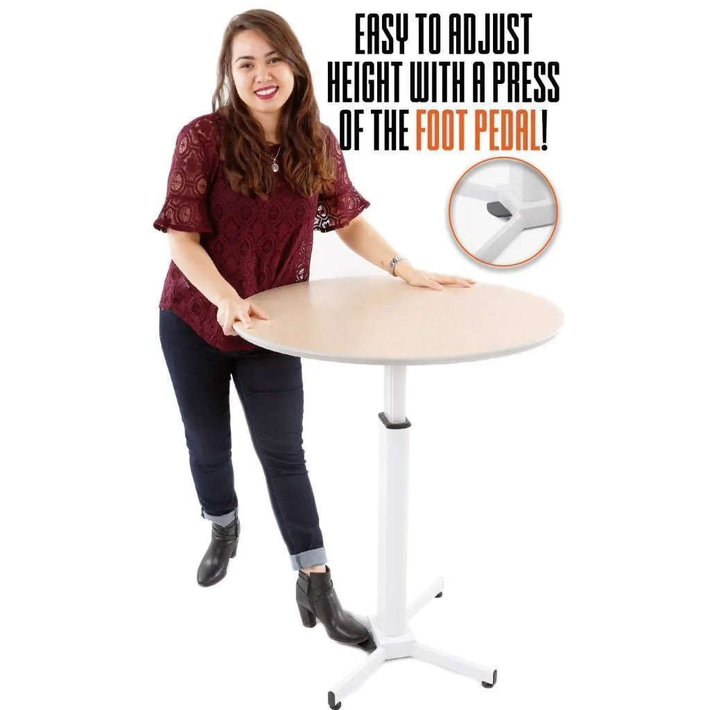 Height Adjustable Round Table