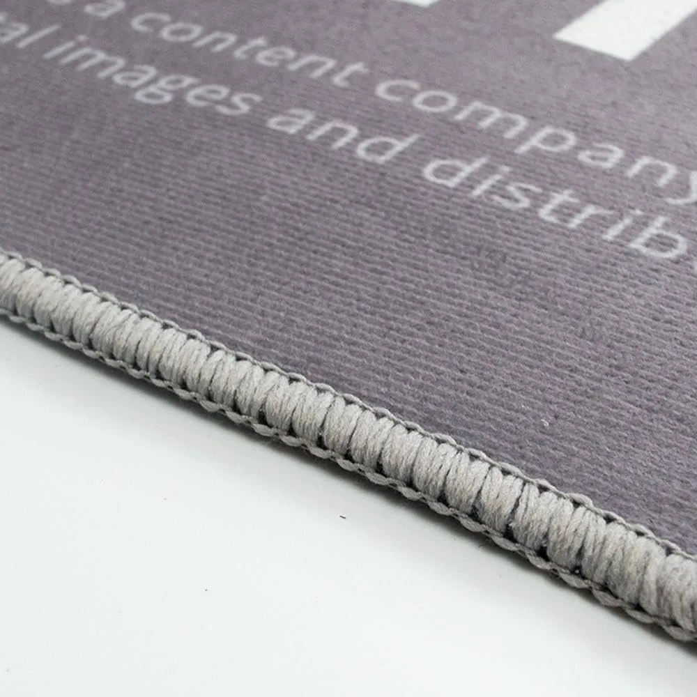 HomeCloud Velvet Kitchen Anti-Slip, Soft Washable Printed Designer Floor Mat (6 mm Thick, 41 x 122 cm 41 x 61 cm, Grey Cake)