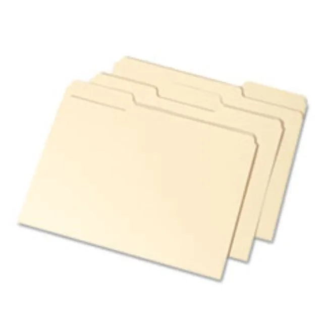 INTERIOR HEIGHT FILE FOLDER, 1-3 CUT, MANILA, LTR, 100-BOX (5 BOXES PER PACK)