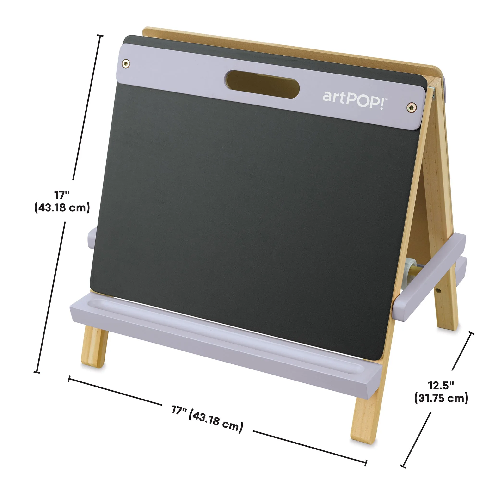 Kids 3-in-1 Tabletop Easel - Misty Lilac
