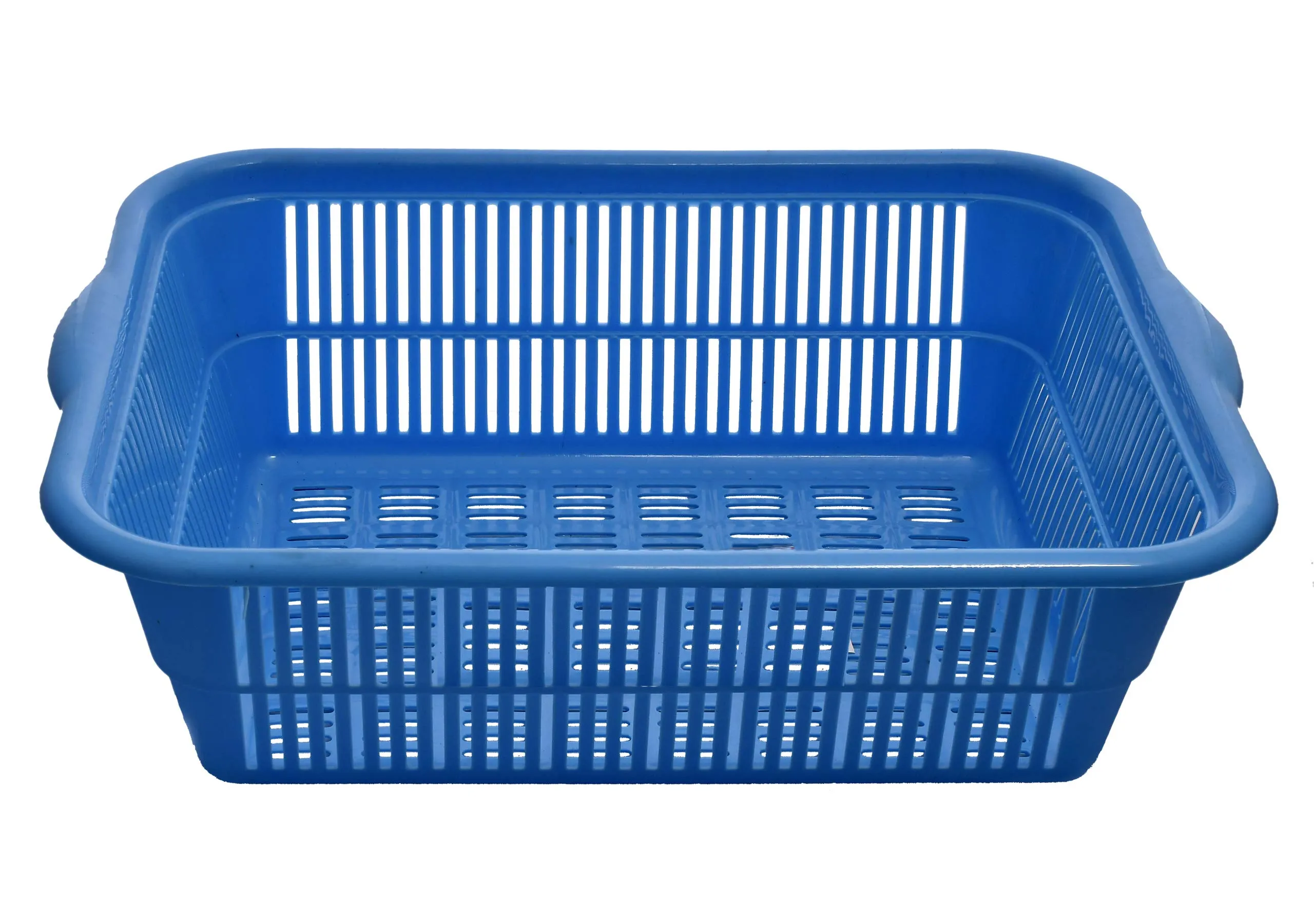 Kuber Industries 4 Pieces Plastic Kitchen Vegetables and Fruits Basket Multipurpose Organizers,Small Size,Blue & Red