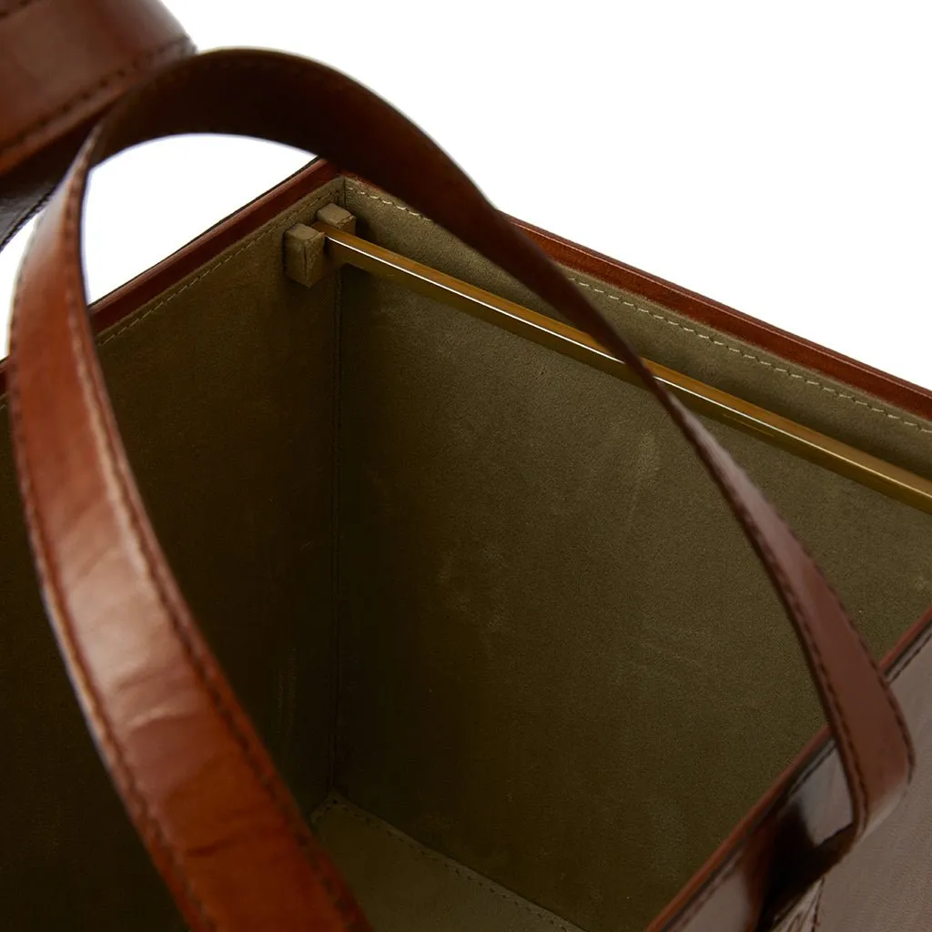 Leather File Basket