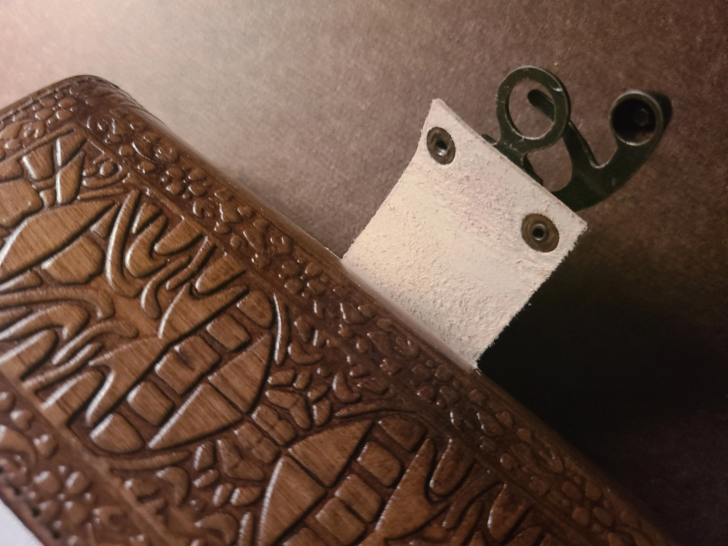 Leather Mandala Writing Journal With Lock