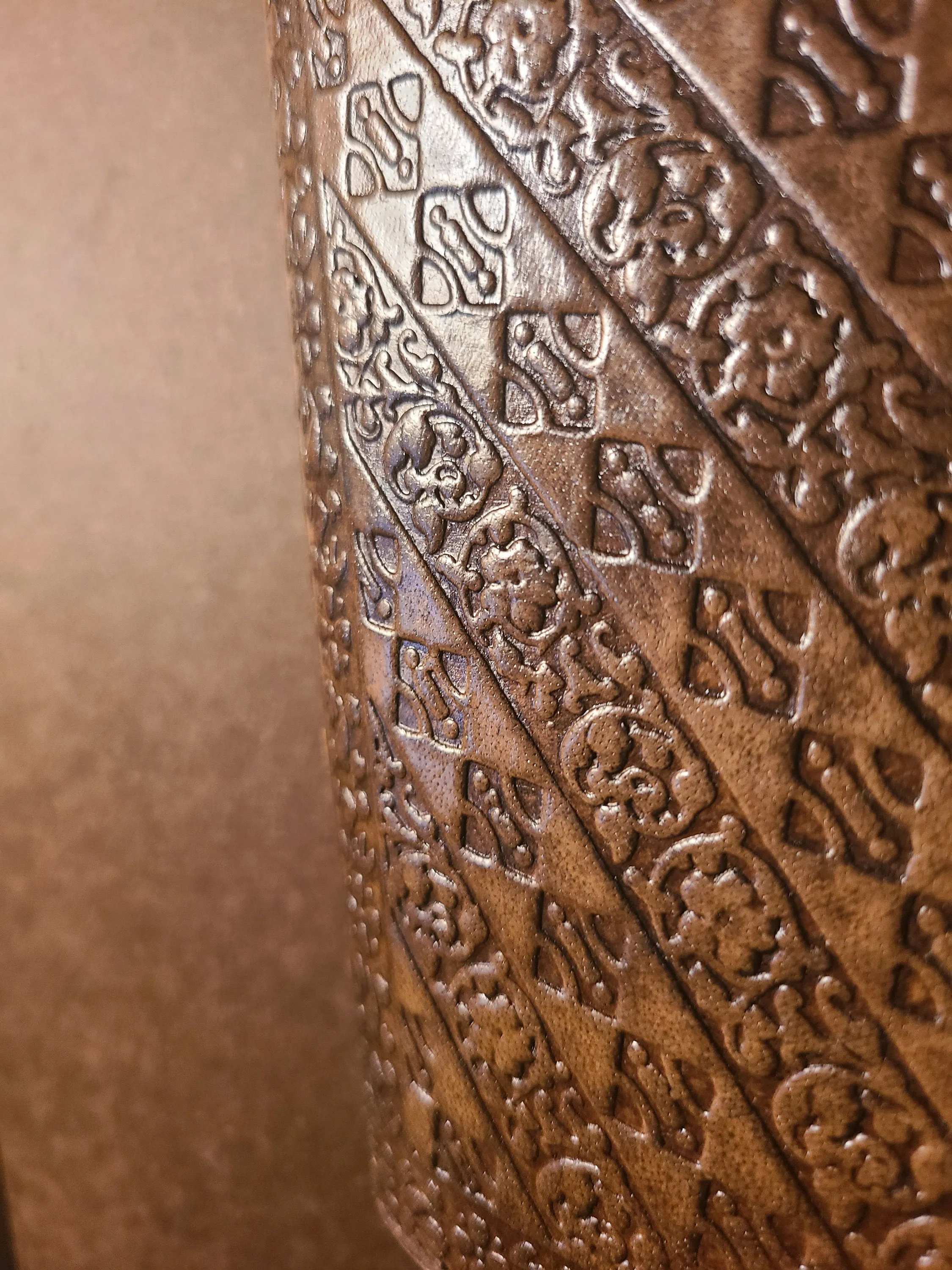 Leather Mandala Writing Journal With Lock