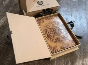 Leather Mandala Writing Journal