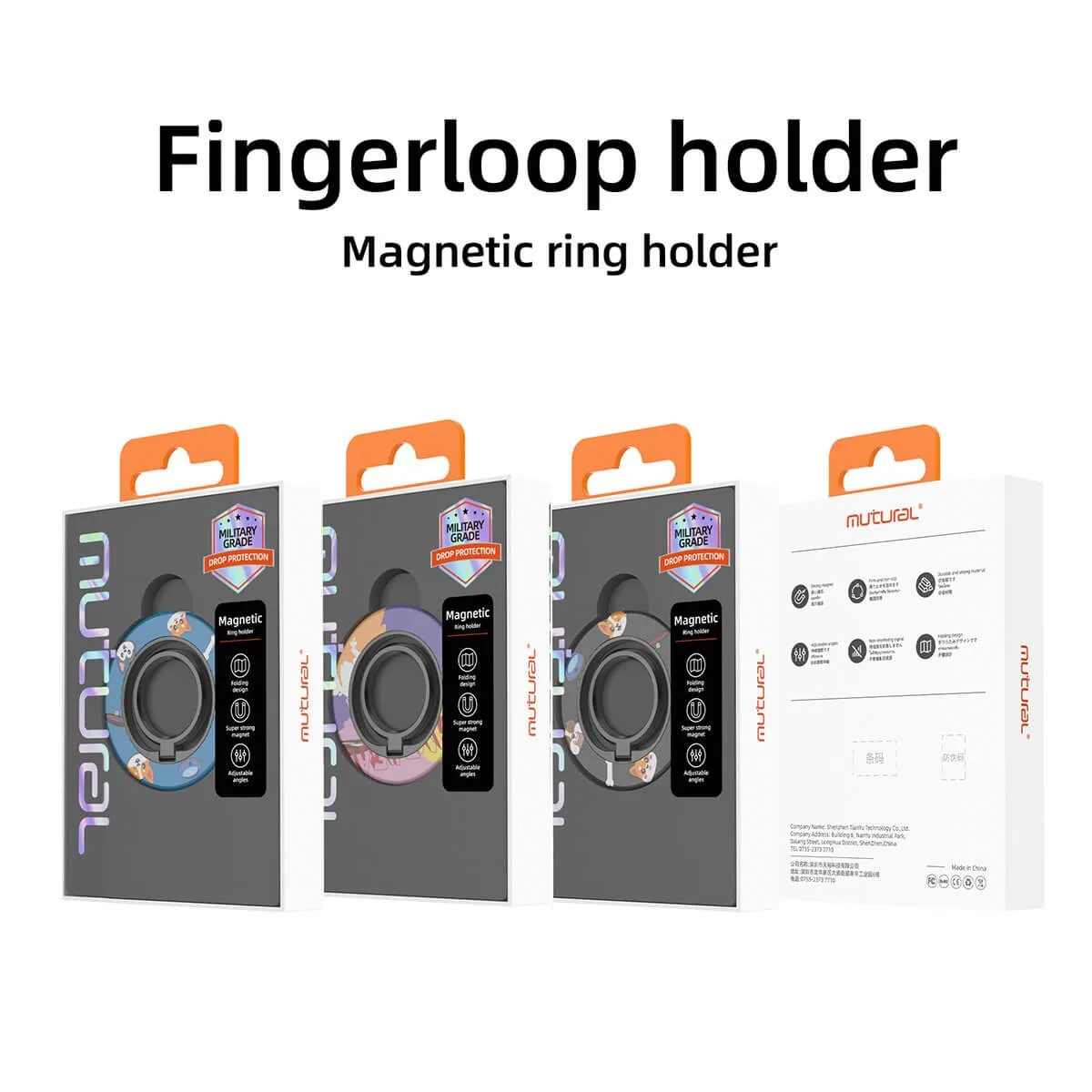 Magnetic Ring Holder With Adjustable Stand