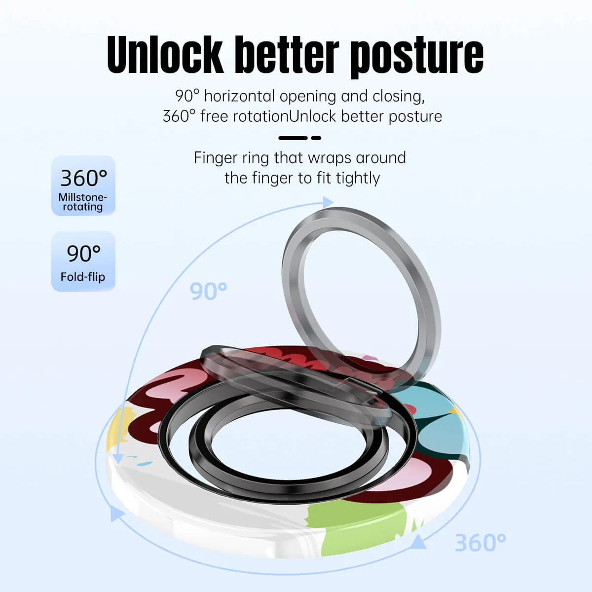Magnetic Ring Holder With Adjustable Stand
