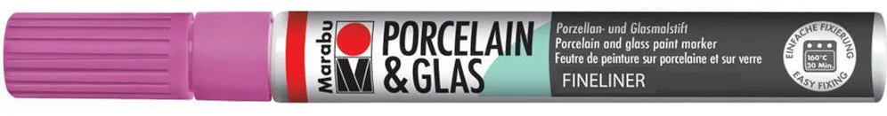 Marabu Porcelain & Glas Painter, 005 Raspberry, 0.8 Mm
