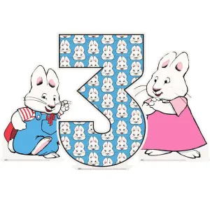 Max and Ruby Tabletop Number Cutout (3-Piece Set)