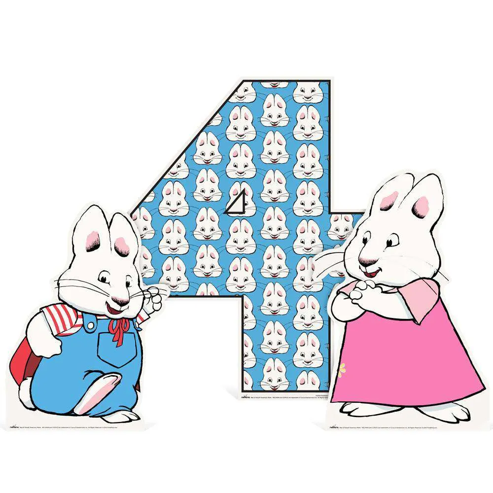 Max and Ruby Tabletop Number Cutout (3-Piece Set)