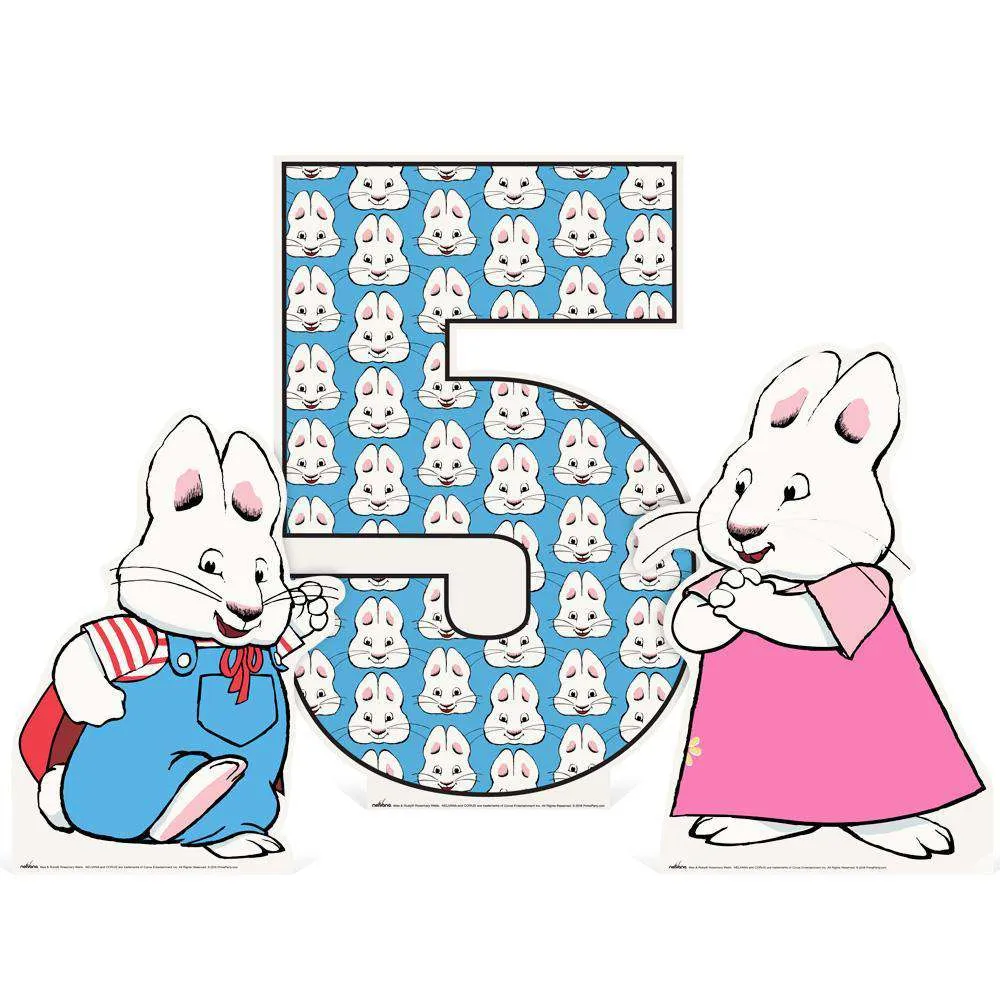 Max and Ruby Tabletop Number Cutout (3-Piece Set)