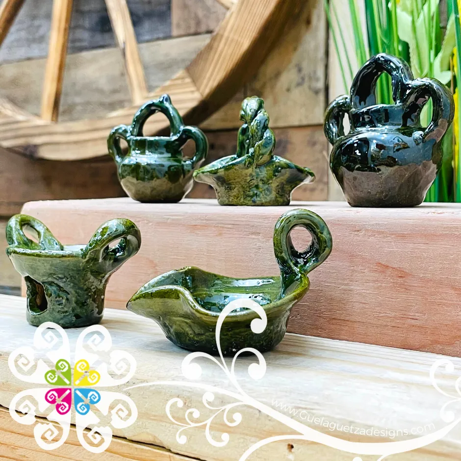 Miniature Girl Clay Set - Barro Vidriado Oaxaca