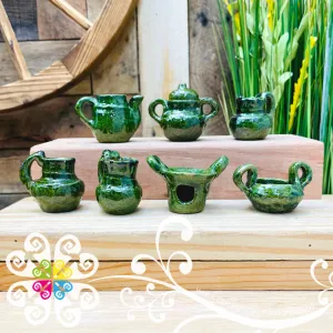 Miniature Girl Clay Set - Barro Vidriado Oaxaca