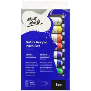 MM Satin Acrylic Intro Set 8pc x 18ml