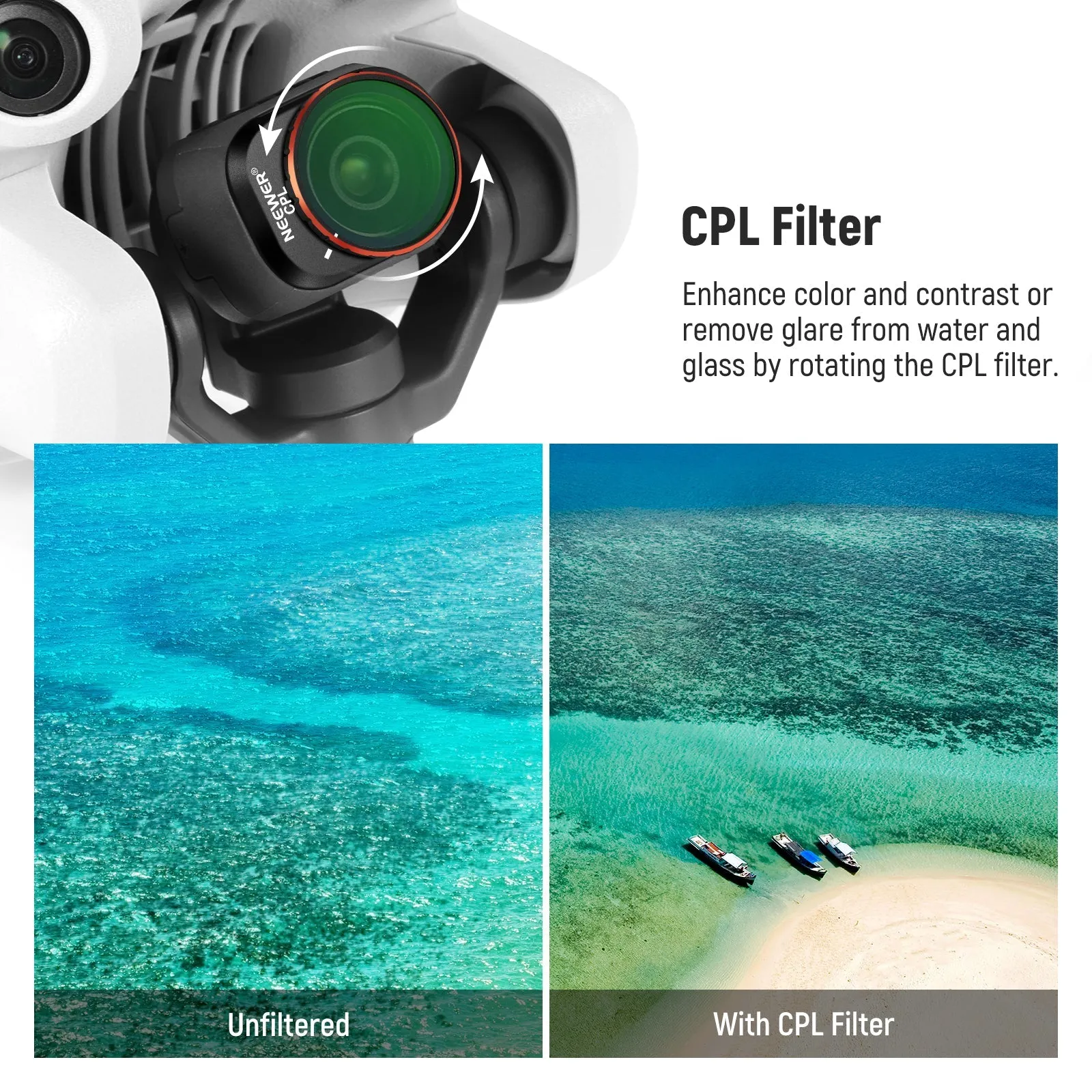 NEEWER 8 Pack ND Filters Set for Mini 4 Pro