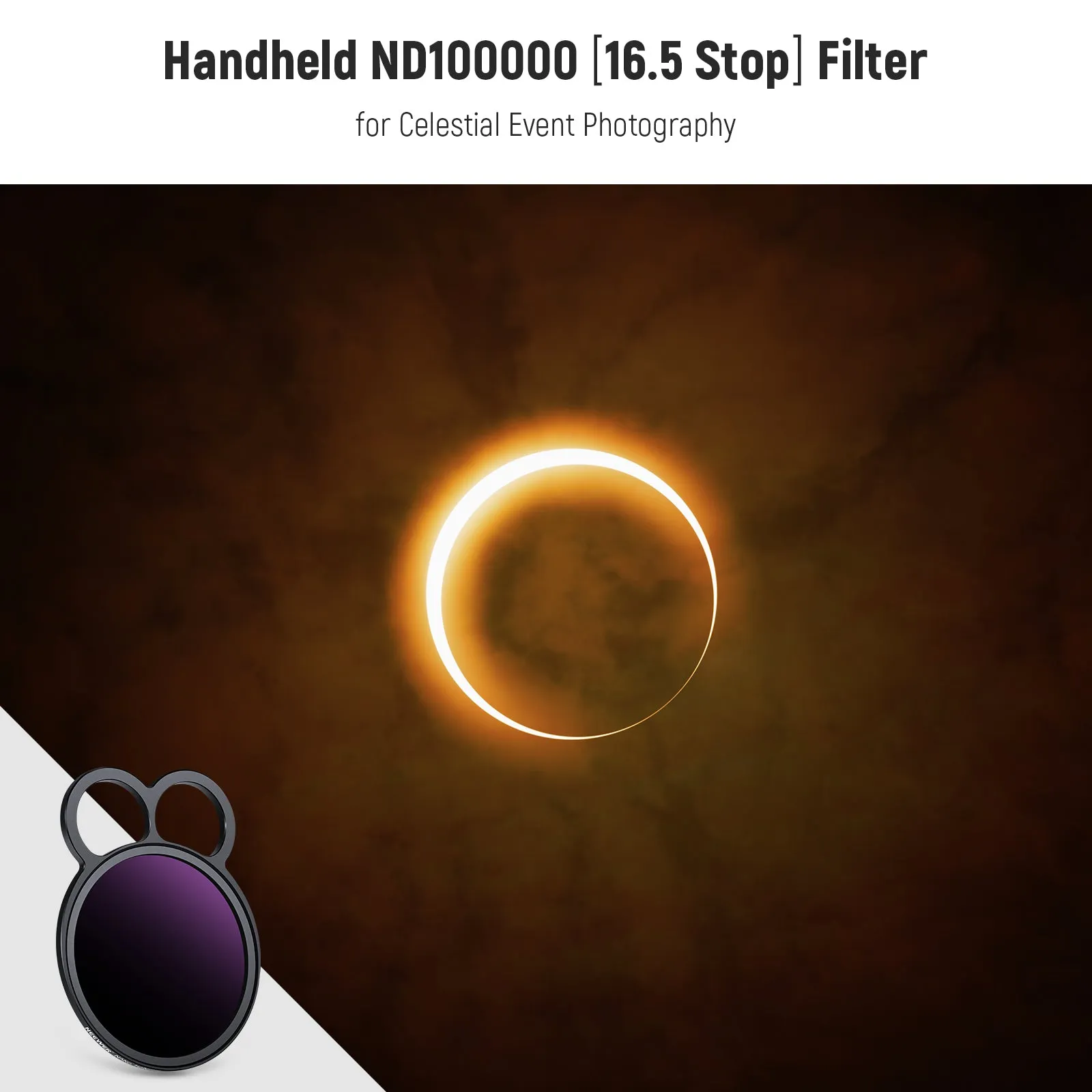 NEEWER Handheld ND1000000 Fixed Neutral Density Phone ND Filter