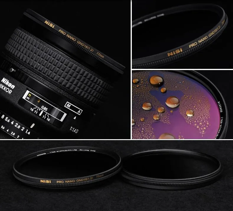 NiSi 82mm Nano Coating Graduated Neutral Density Filter GND16 1.2