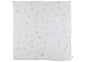 Nobodinoz Colorado Play mat in Aqua Eclipse / White