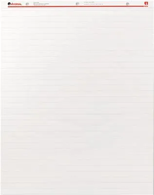 Perforated Easel Pads' Faint Rule' 27 X 34' White' 50-Sheet 2/Carton