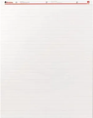 Perforated Easel Pads' Faint Rule' 27 X 34' White' 50-Sheet 2/Carton