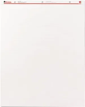 Perforated Easel Pads' Unruled' 27 X 34' White' 50-Sheet 2/Carton