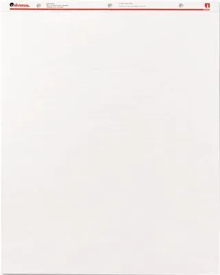 Perforated Easel Pads' Unruled' 27 X 34' White' 50-Sheet 2/Carton