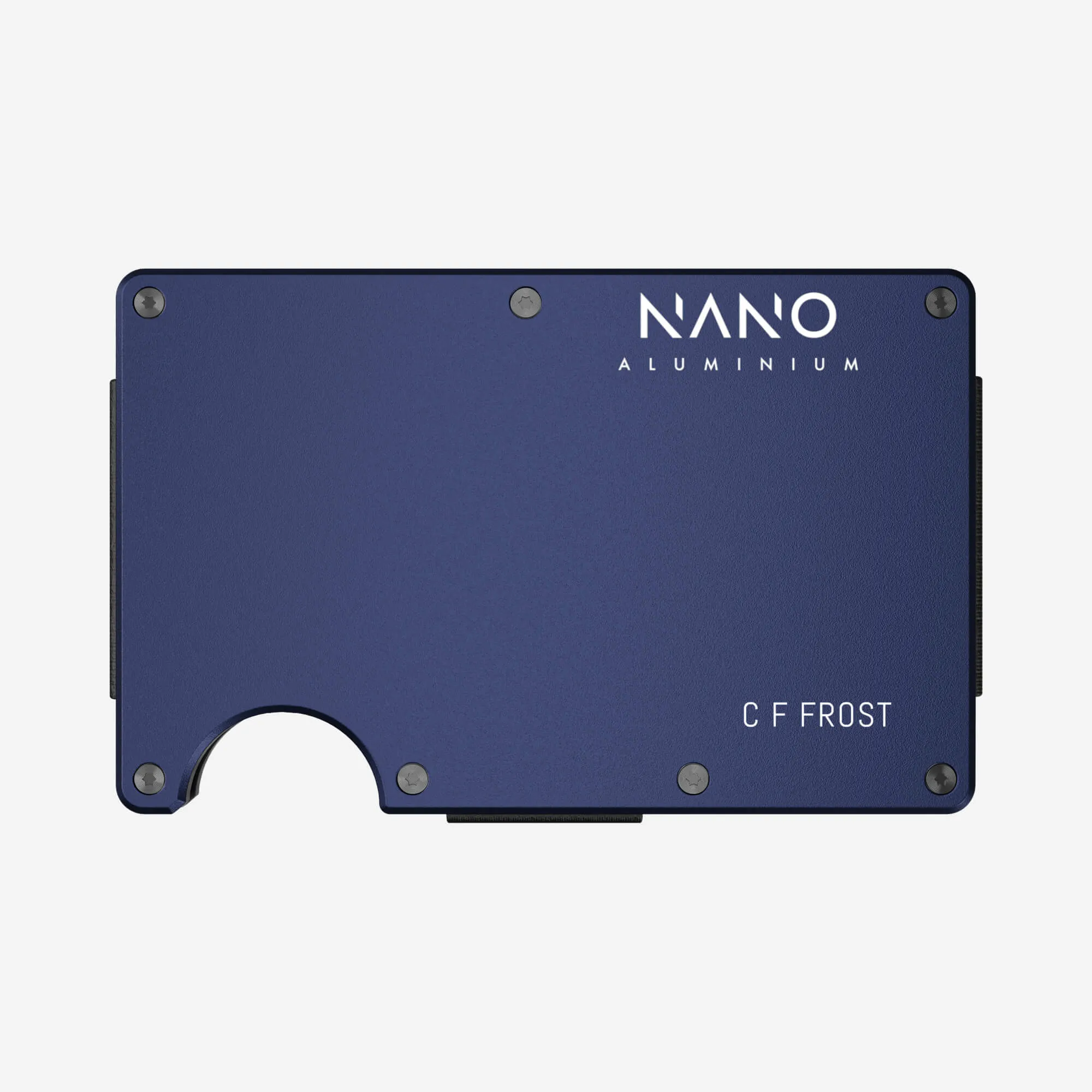 Customizable Skyfall Navy AirTag Money Clip Wallet