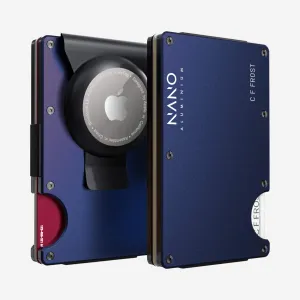 Customizable Skyfall Navy AirTag Money Clip Wallet