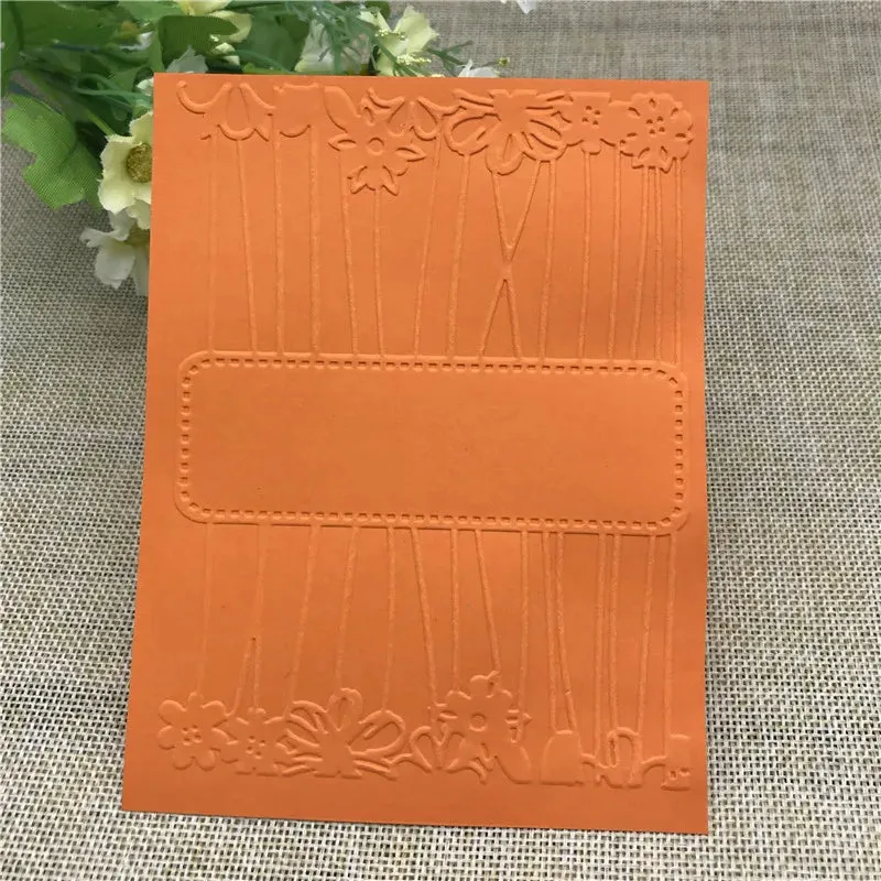 Poppy Crafts Embossing Folder #302 - Floral Banner