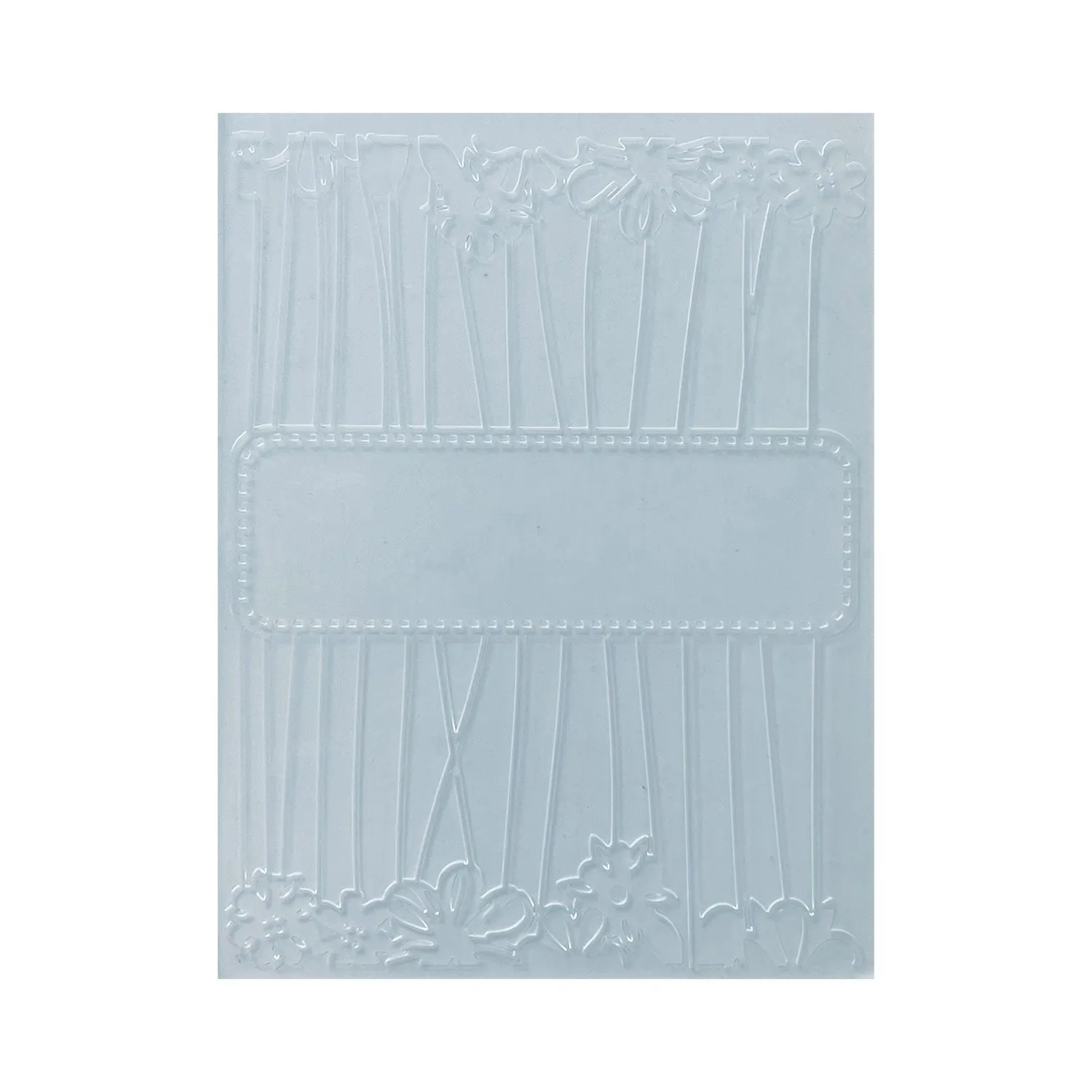 Poppy Crafts Embossing Folder #302 - Floral Banner