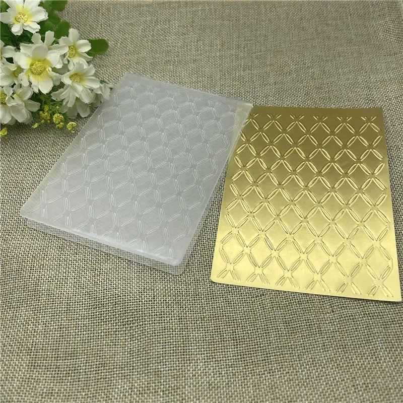 Poppy Crafts Embossing Folder #306 - Diamond Stitch