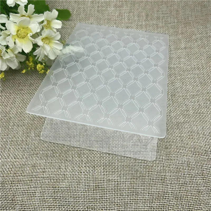Poppy Crafts Embossing Folder #306 - Diamond Stitch