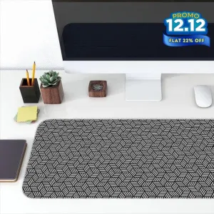 Printed Desk Mat - Hexagon Pattern