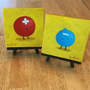Proton & Electron Original Art