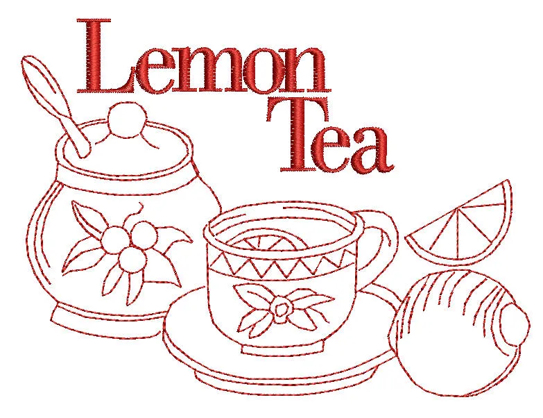 Redwork Tea with Mum Combo