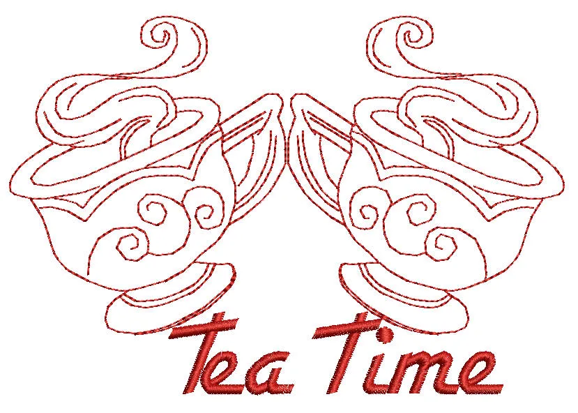 Redwork Tea with Mum Combo