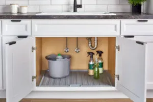 Rev-A-Shelf Grey Flexible Drip Tray 39"-42" Sink Base SBDTF-3942-14-1