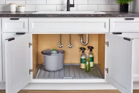 Rev-A-Shelf Grey Flexible Drip Tray 39"-42" Sink Base SBDTF-3942-14-1