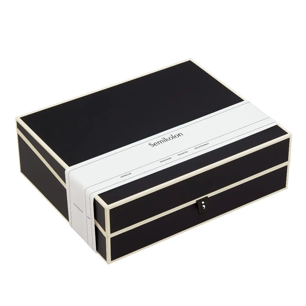 Semikolon Document Storage Box - Black (Ì)