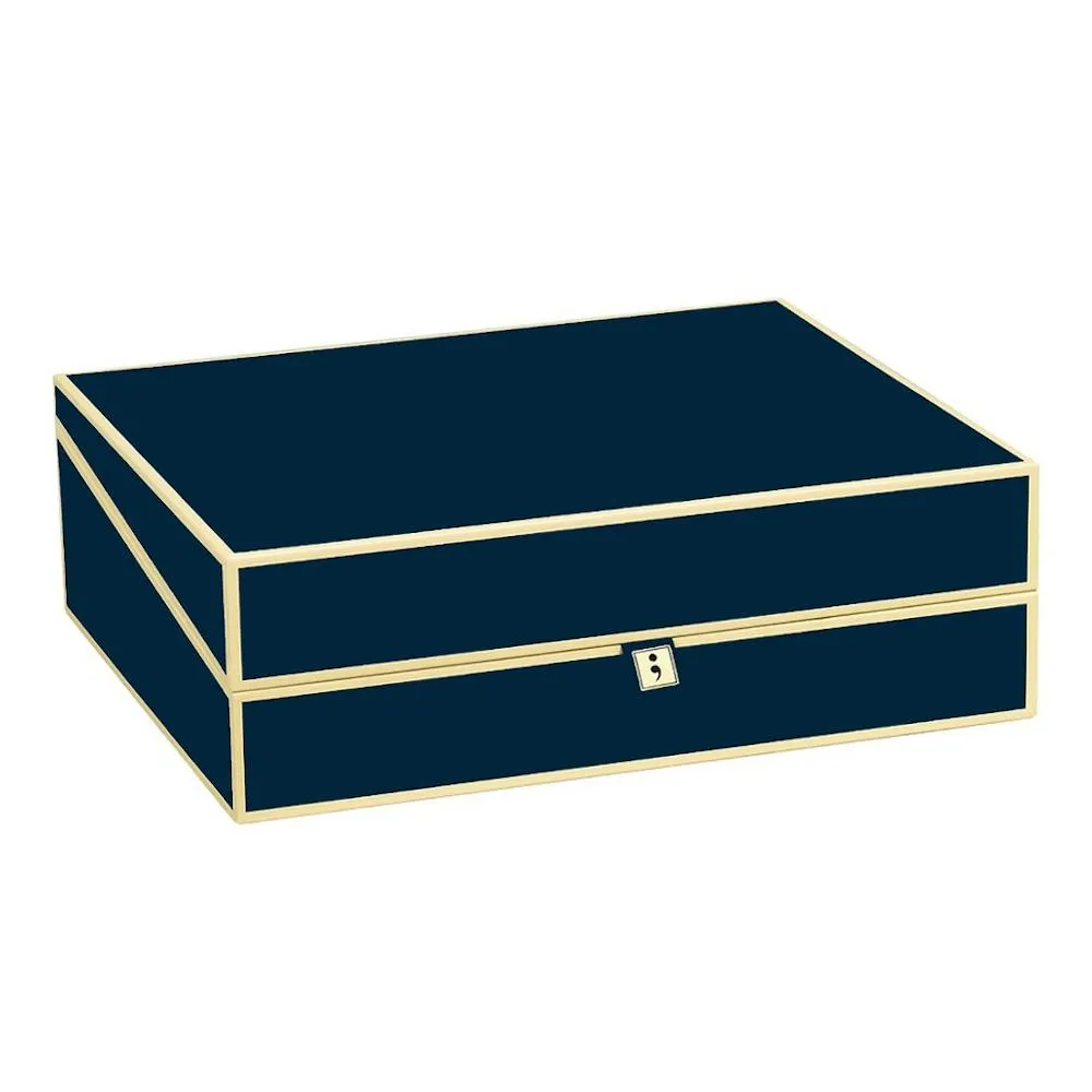 Semikolon Document Storage Box - Marine (Ì)