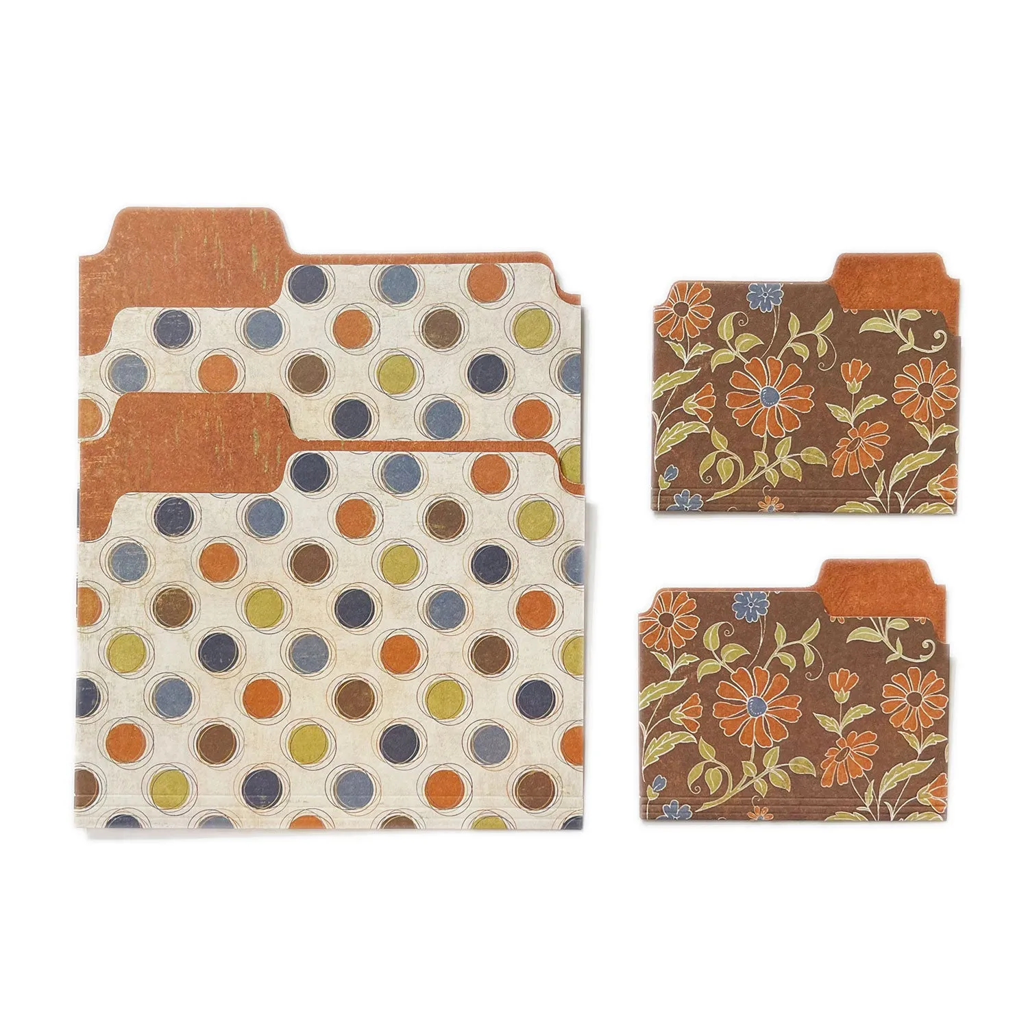 The Paper Loft Well Worn - Two Mini & Two Medium File Folders - Around