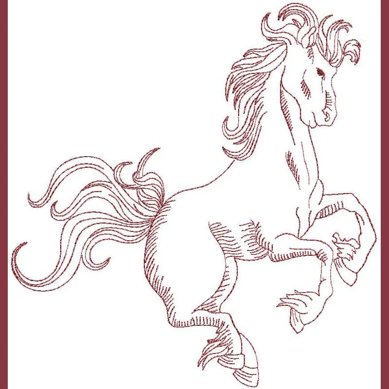 Thoroughbred Redwork