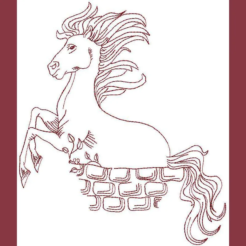 Thoroughbred Redwork