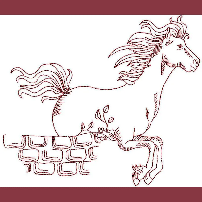 Thoroughbred Redwork