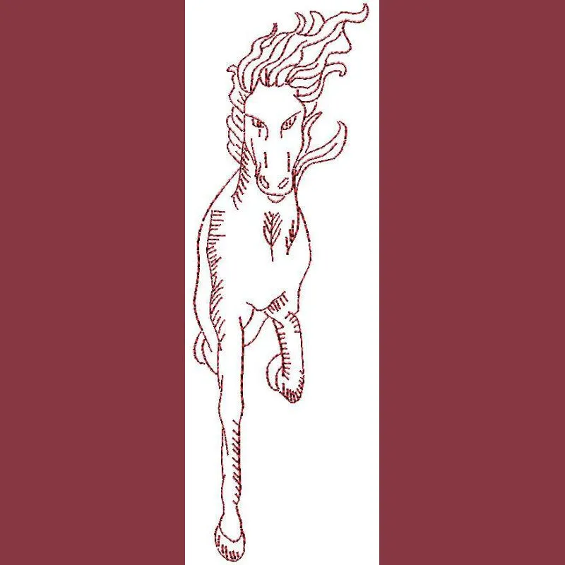 Thoroughbred Redwork