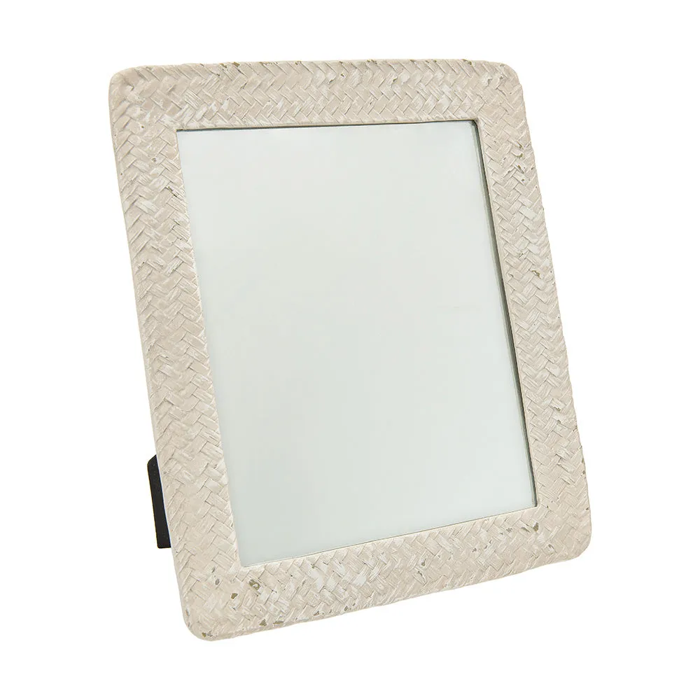 Toulon Grey Resin Woven Mirror