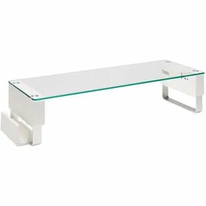 Tripp Lite by Eaton Monitor Riser for Desk - Height Adjustable, Glass Top, USB and Audio Ports