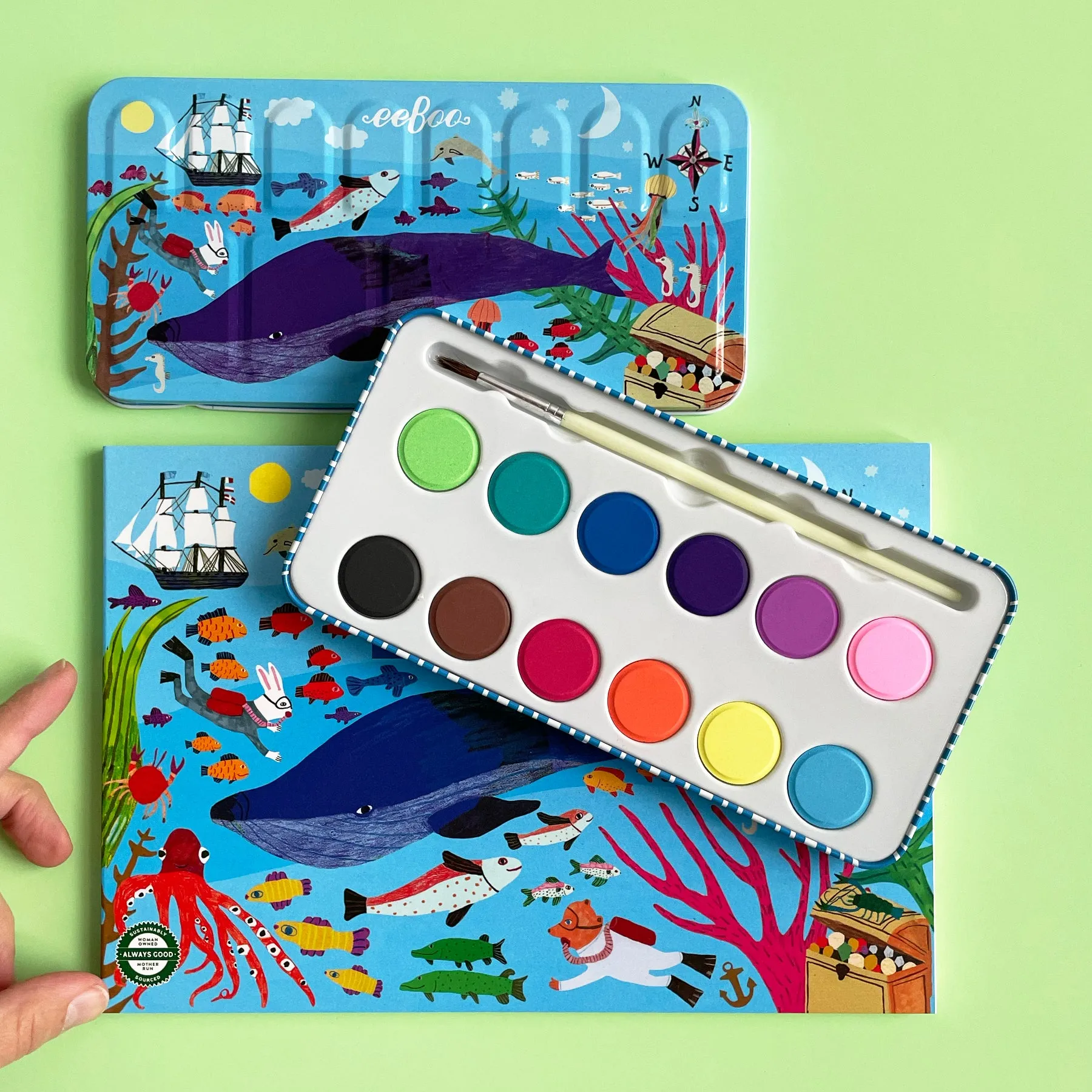 Under the Sea Watercolors and Paper