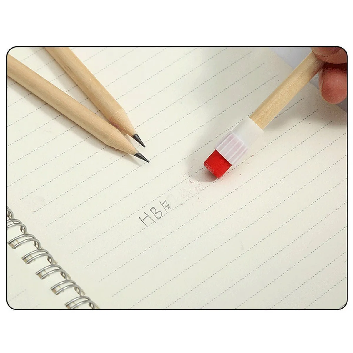Wood Pencils HB 2 Packs 20ct Unsharpened with Eraser
