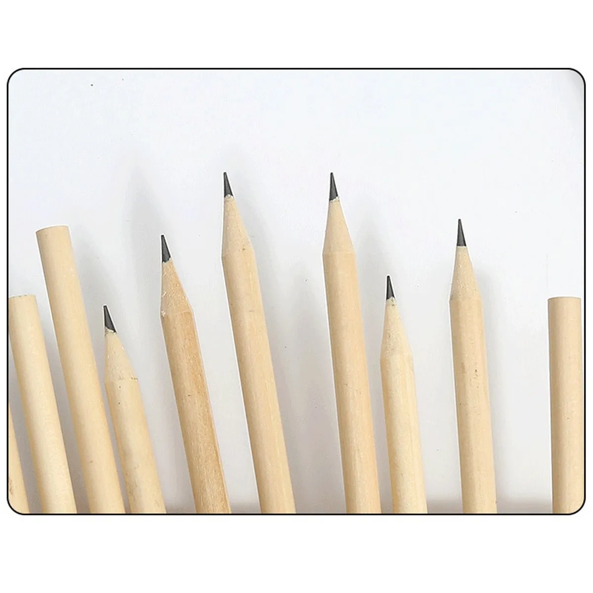 Wood Pencils HB 2 Packs 20ct Unsharpened with Eraser